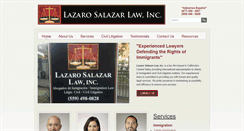 Desktop Screenshot of lazarosalazarlaw.com